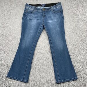 Democracy Jeans Womens 20W Blue Ab solution Bootcut Stretch Denim Pants